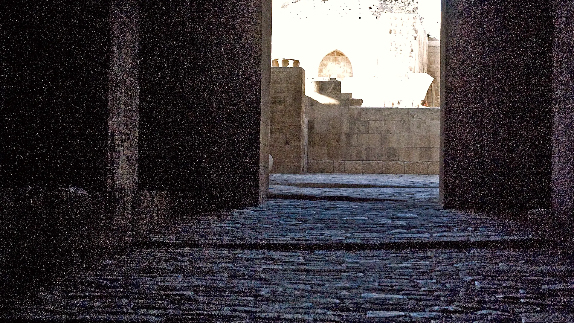 A passage inside the Citadel opening towards the light